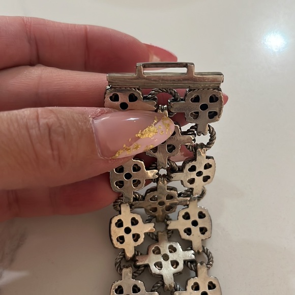 DAVID YURMAN Renaissance Triple Row Link Bracelet with Black Onyx & Diamonds - Picture 8 of 8